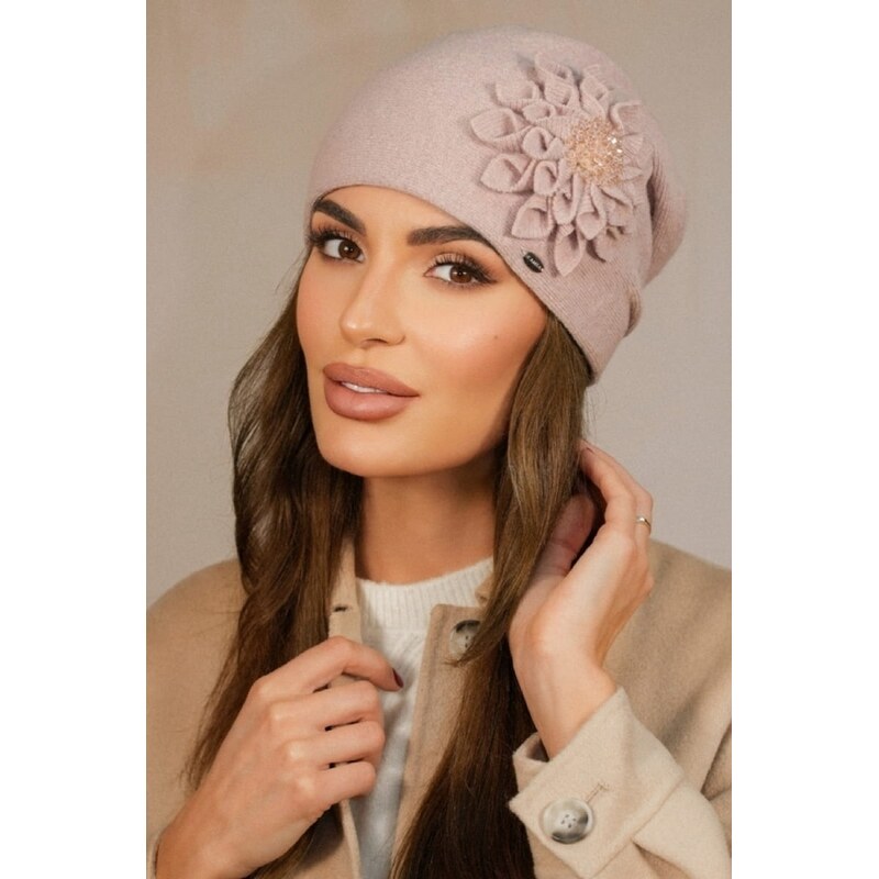 Kamea Ružová dámska elegantná čiapka Cruz , Farba ružová 66064882