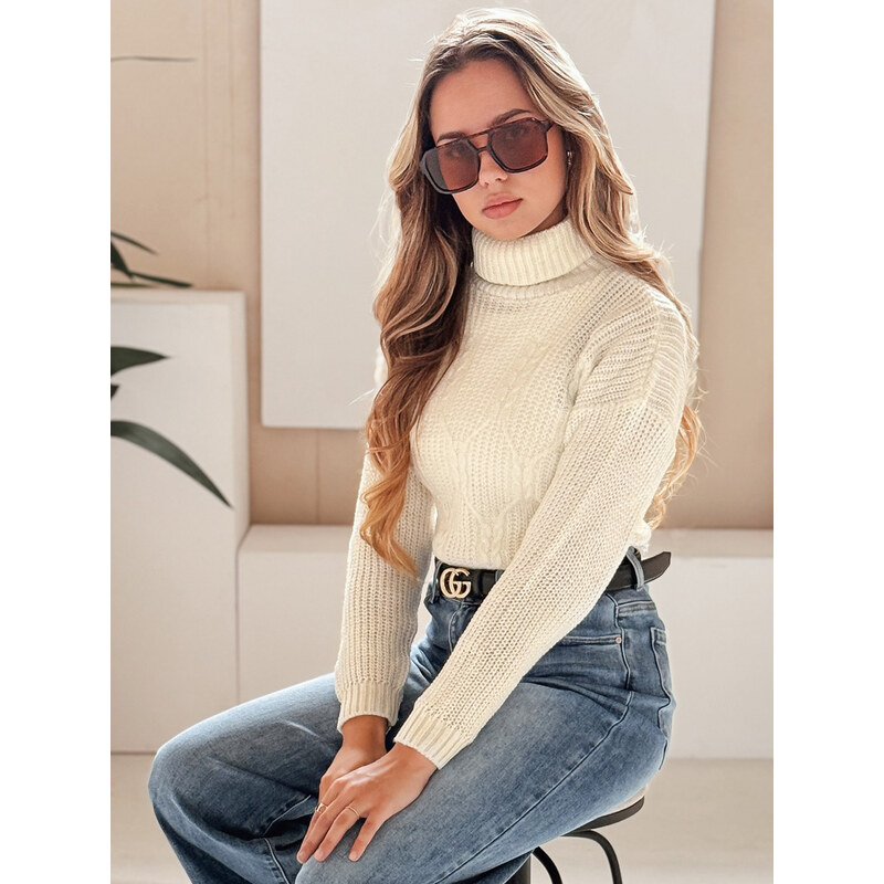 BASIC Smetanový vzorovaný rolák TRIXA MY1213 31209353