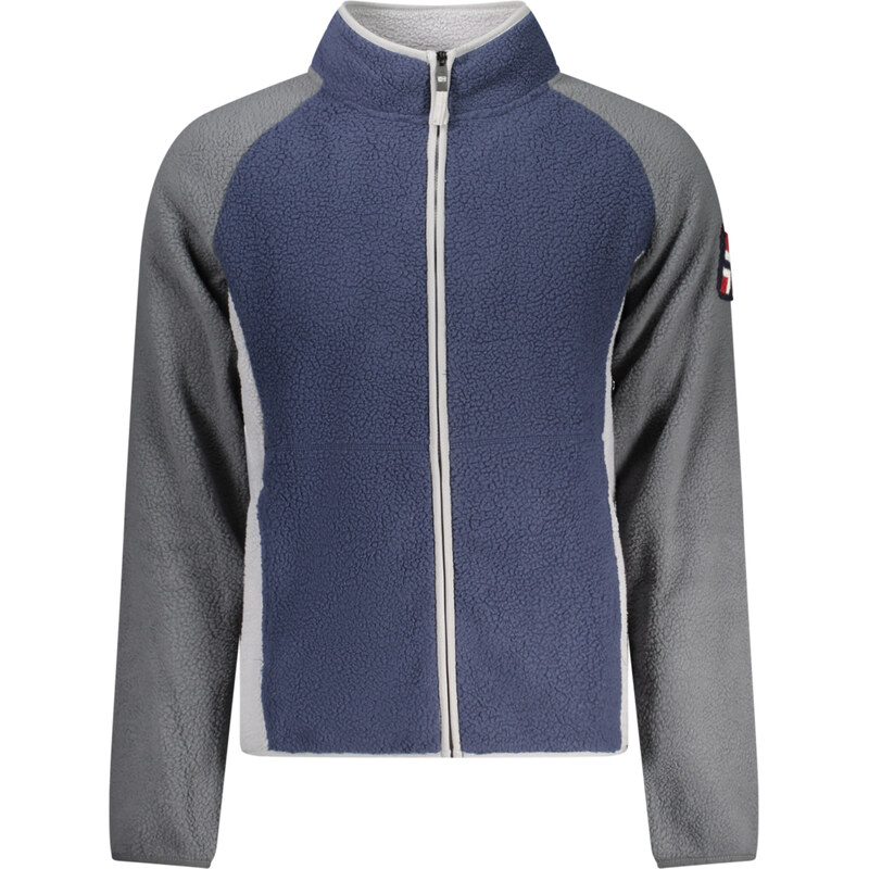 Športová Pánska Mikina so zipsom NORWAY 1963 Modrá 68244038