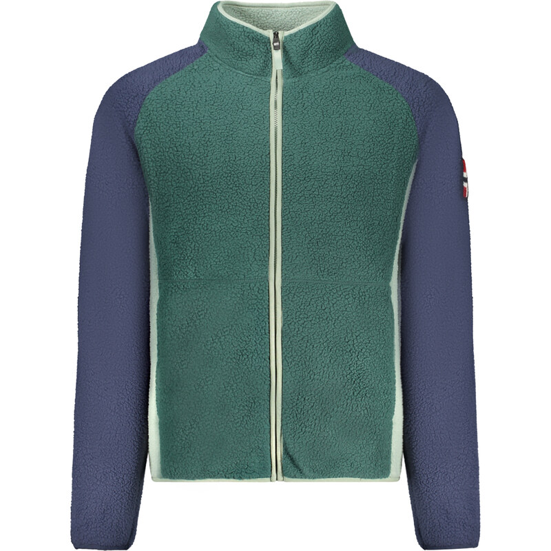 Športová Pánska Mikina so zipsom NORWAY 1963 Zelená 68243246