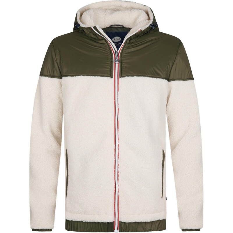 Petrol Industries Prechodná bunda zelená / červená / biela 66068874