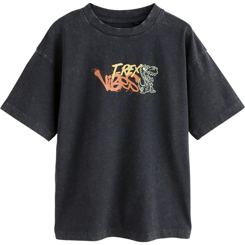 Next Tričko svetlozelená / oranžová / čierna 66069036