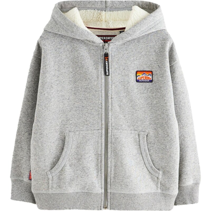 Superdry & Co Tepláková bunda svetlosivá 66069102