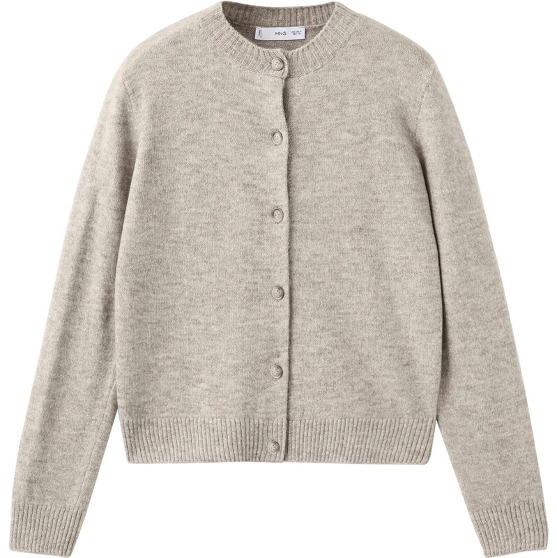 MANGO Kardigán Nekka sivobéžová 66069279