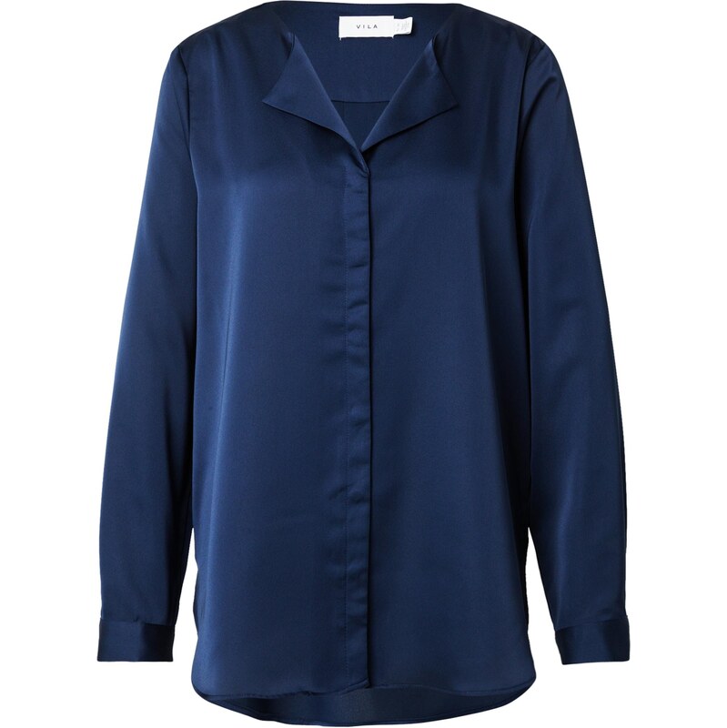 VILA Blúzka VIELLETTE tmavomodrá 66069411