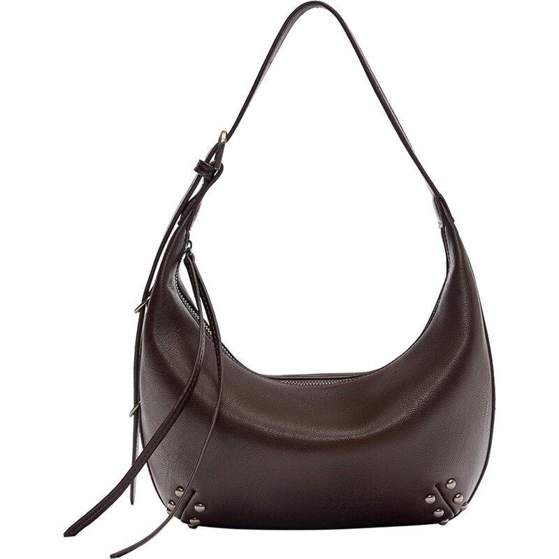 Pull&Bear Kabelka na rameno tmavohnedá 66069553