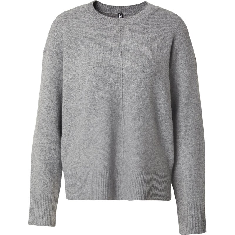 PIECES Sveter PCMALOU sivá melírovaná 66069623