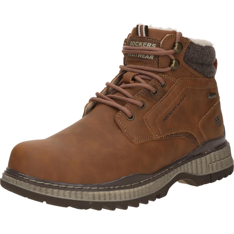 Dockers by Gerli Šnurovacie čižmy koňaková 66069665