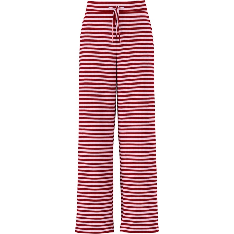 PIECES Nohavice PCLAYA ružová / brusnicová 66069669