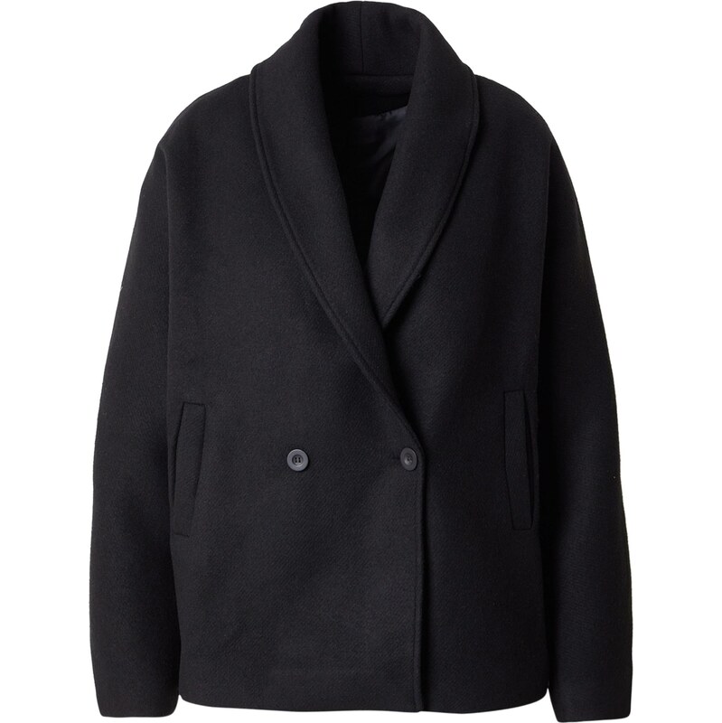 Trendyol Curve Prechodný kabát čierna 66069692