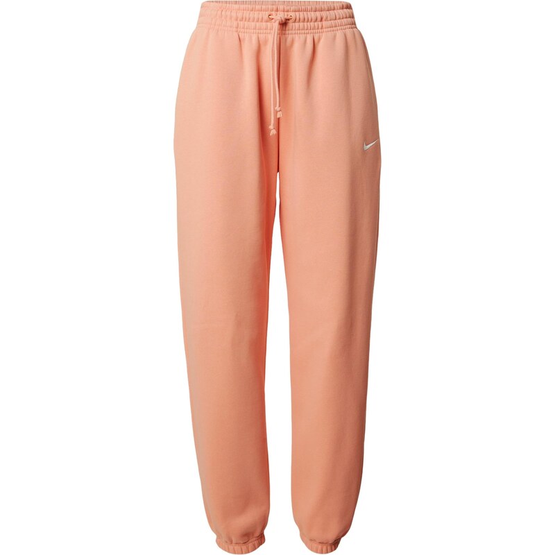 Nike Sportswear Nohavice PHNX FLC marhuľová / biela 66069832