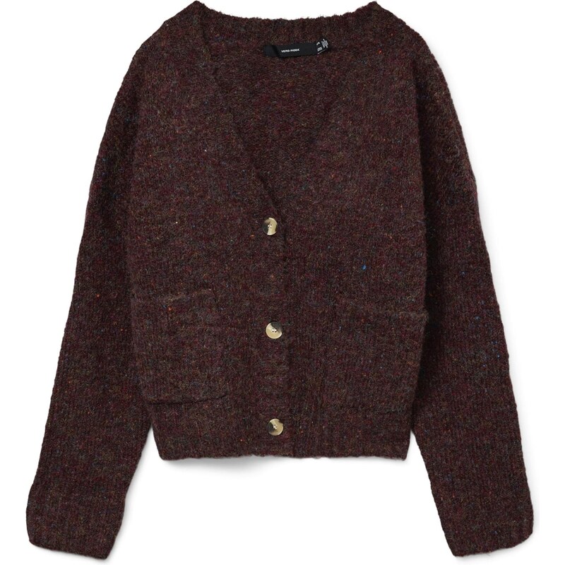 VERO MODA Kardigán VMINGRID vínovo červená 66076160