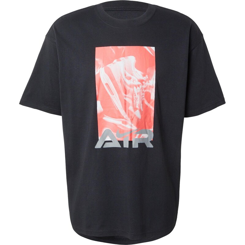 Nike Sportswear Tričko Air striebornosivá / jasne červená / čierna 66069842