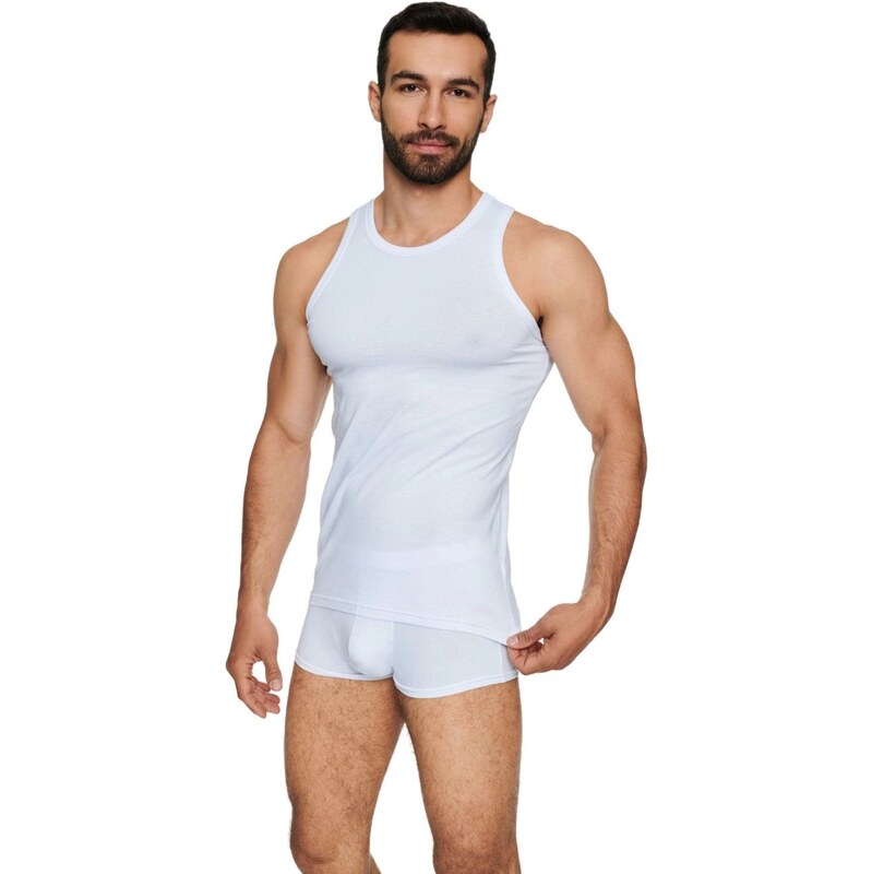 HENDERSON Pánsky nátelník 19776 Red line white 66073674