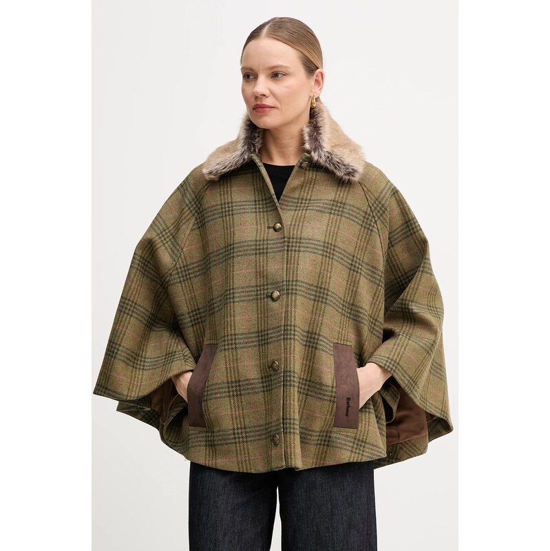 Vlnené pončo Barbour LILY 66073855