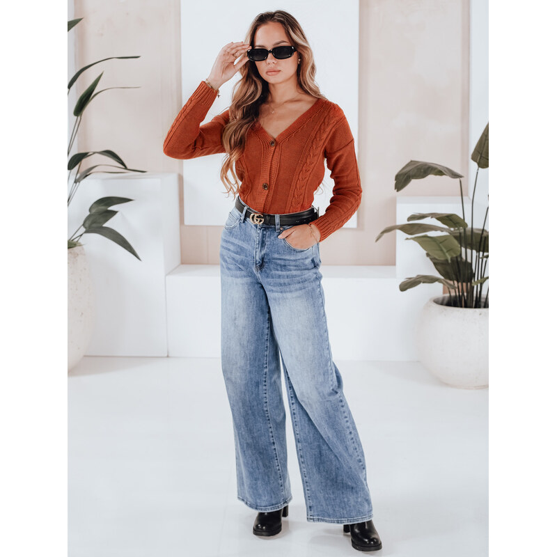 BASIC Ryšavo-oranžový kratší svetrík MELANIA MY1651 37266319