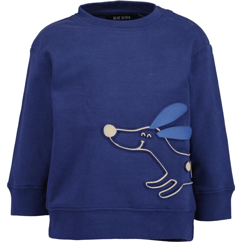 BLUE SEVEN Mikina béžová / modrá / námornícka modrá 66074363