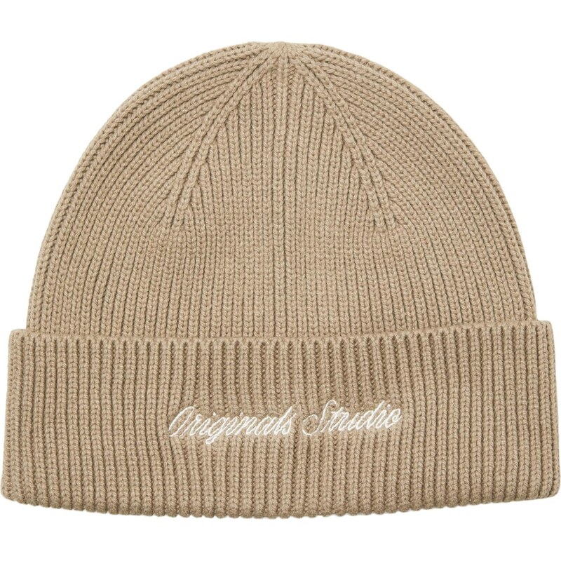 JACK & JONES Čiapky JACNORREBRO mokka / biela 66074680