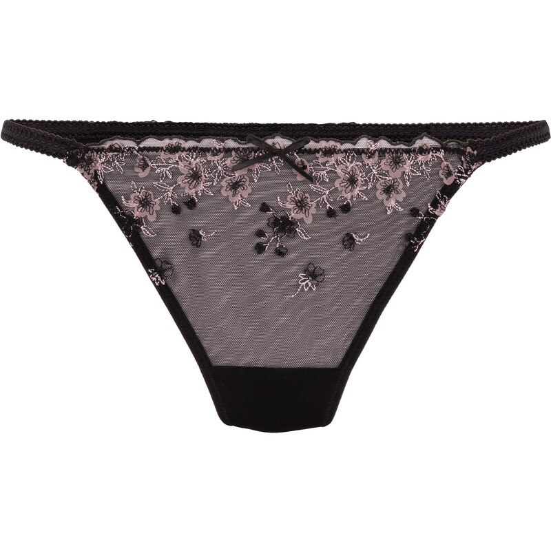 Hunkemöller Tangá Chloe ružová / čierna 66075043