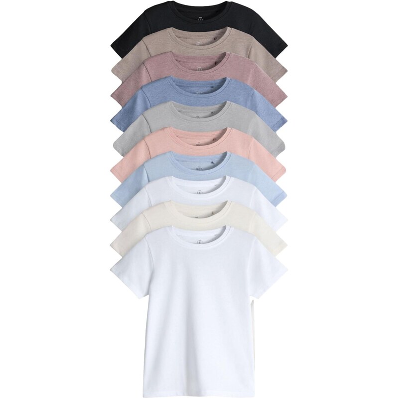 The Set Tričko svetlomodrá / púdrová / čierna / biela 66075252