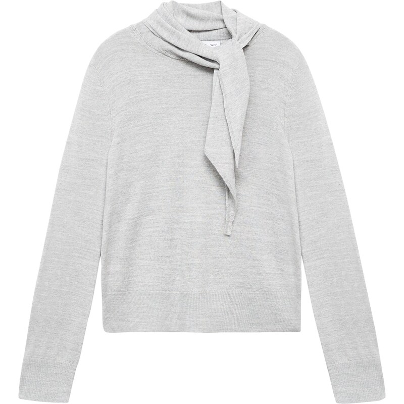 MANGO Sveter AMAIO sivá melírovaná 66075375