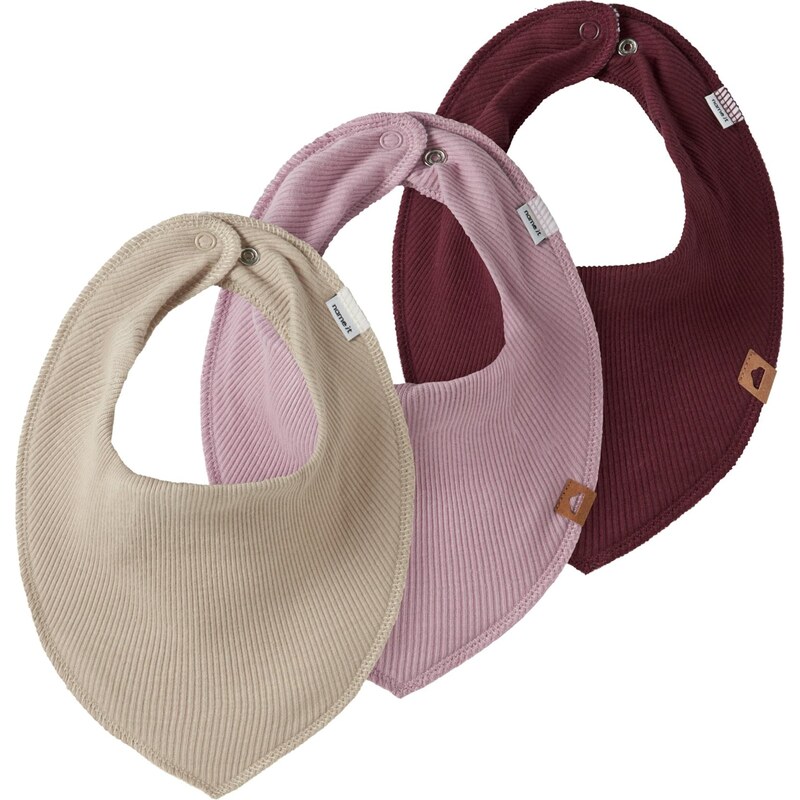 NAME IT Podbradník NBFYVETTE tmelová / svetloružová / bordová 66075488