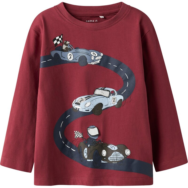 NAME IT Tričko NMMROLF svetlomodrá / sivá / hrdzavo červená 66075496