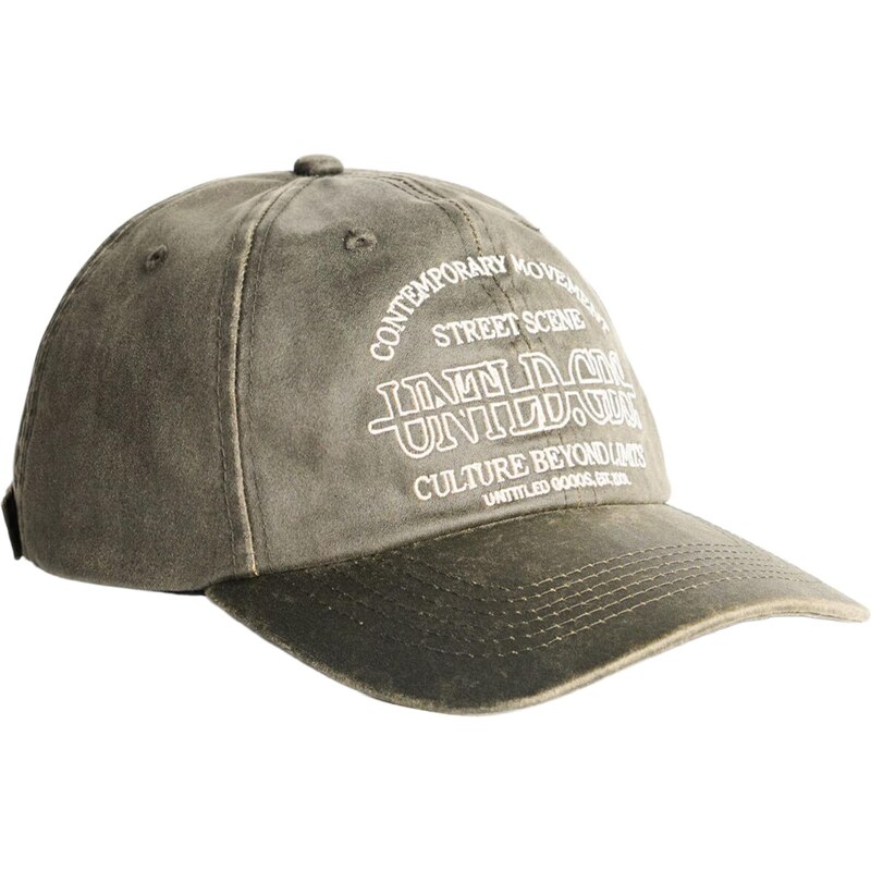 Bershka Čiapka tmavosivá / biela 66076089