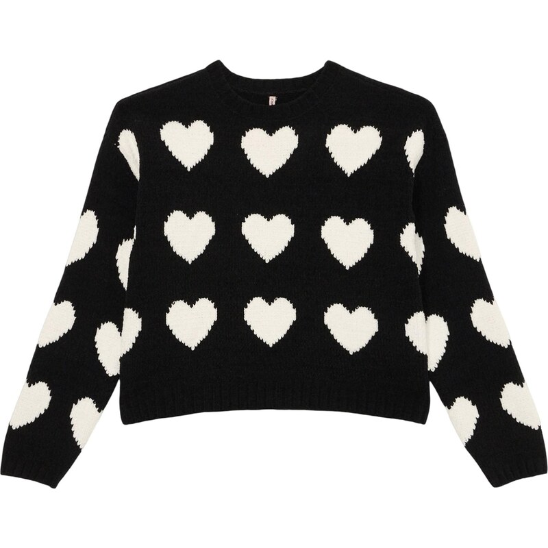 ONLY GIRLS Sveter KOGSUS čierna / biela 66076120