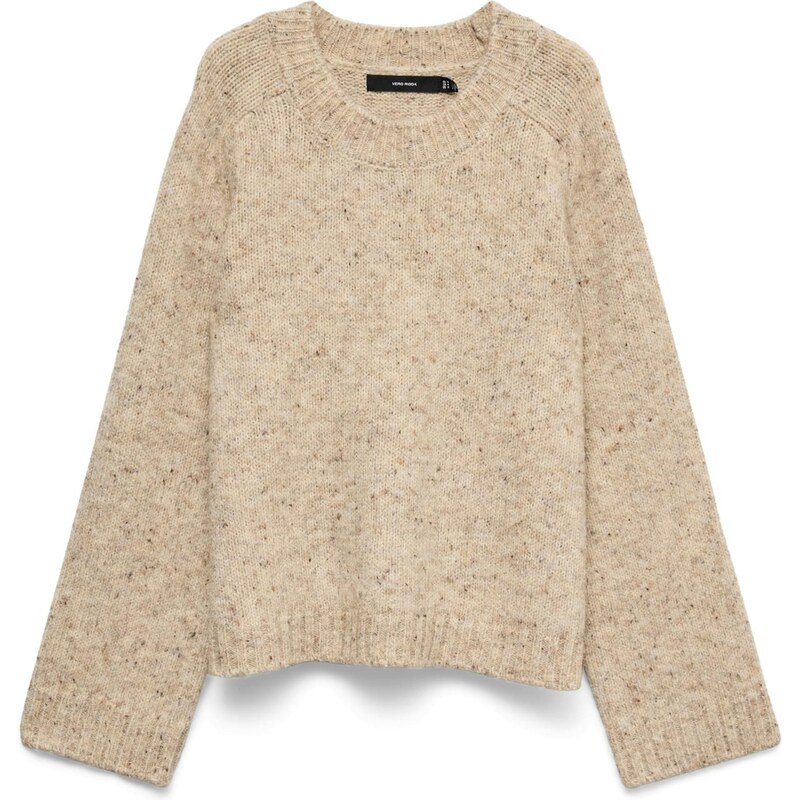 VERO MODA Sveter VMIngrid tmavobéžová 66076182