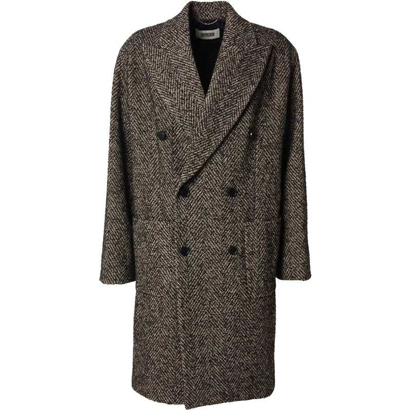 DRYKORN Prechodný kabát MATESSO 10 hnedá 66076248