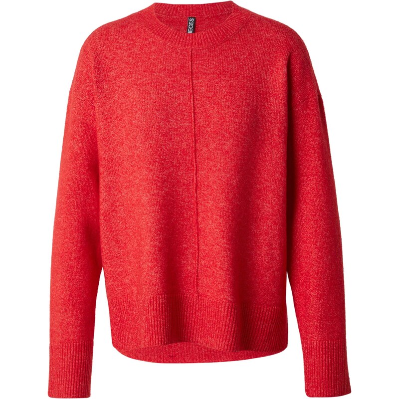 PIECES Sveter PCMALOU jasne červená 66076205