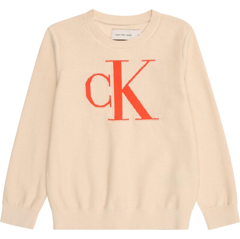 Calvin Klein Jeans Sveter oranžová / broskyňová 66076294