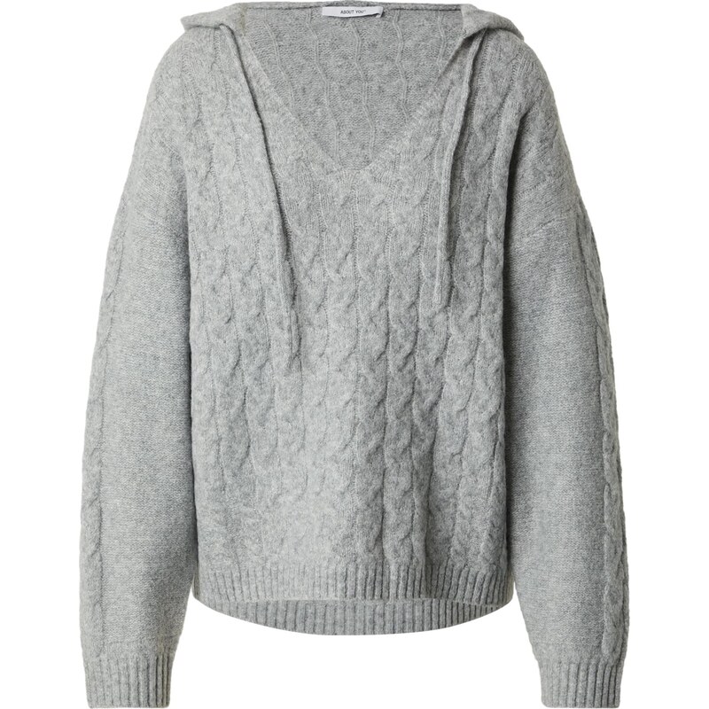 ABOUT YOU Sveter Silva sivá melírovaná 66076335