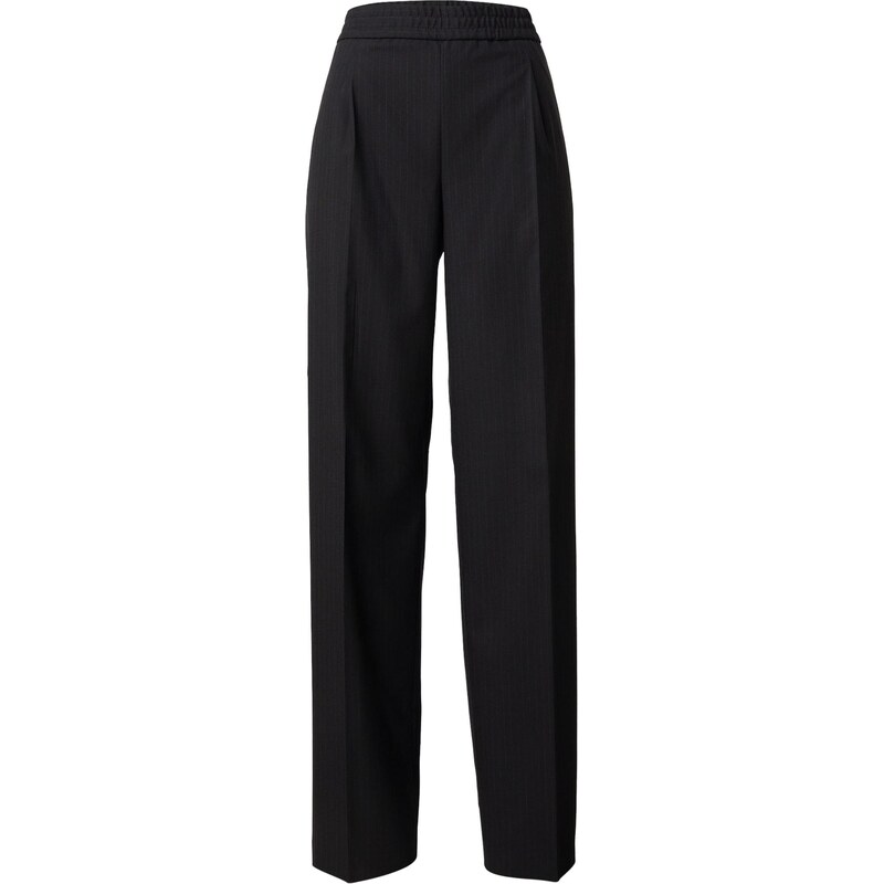 HUGO Plisované nohavice Garos_ALL čierna 66076358