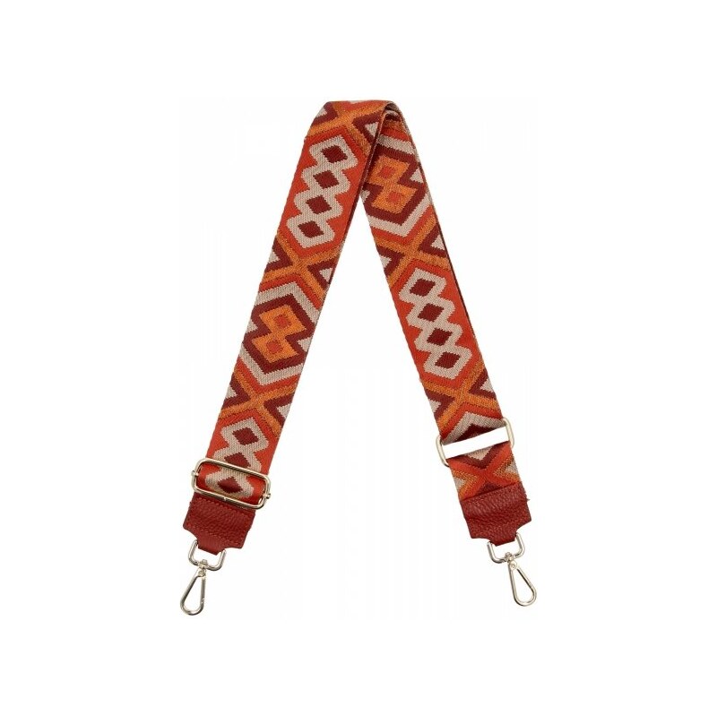 Hernan Módny pásik k taške H14 tehličkový/tmavo béžový 66076527