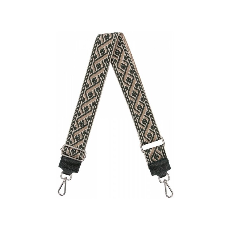 Hernan Módny pásik na tašku P011 fľašková zelená/bežová 66076564