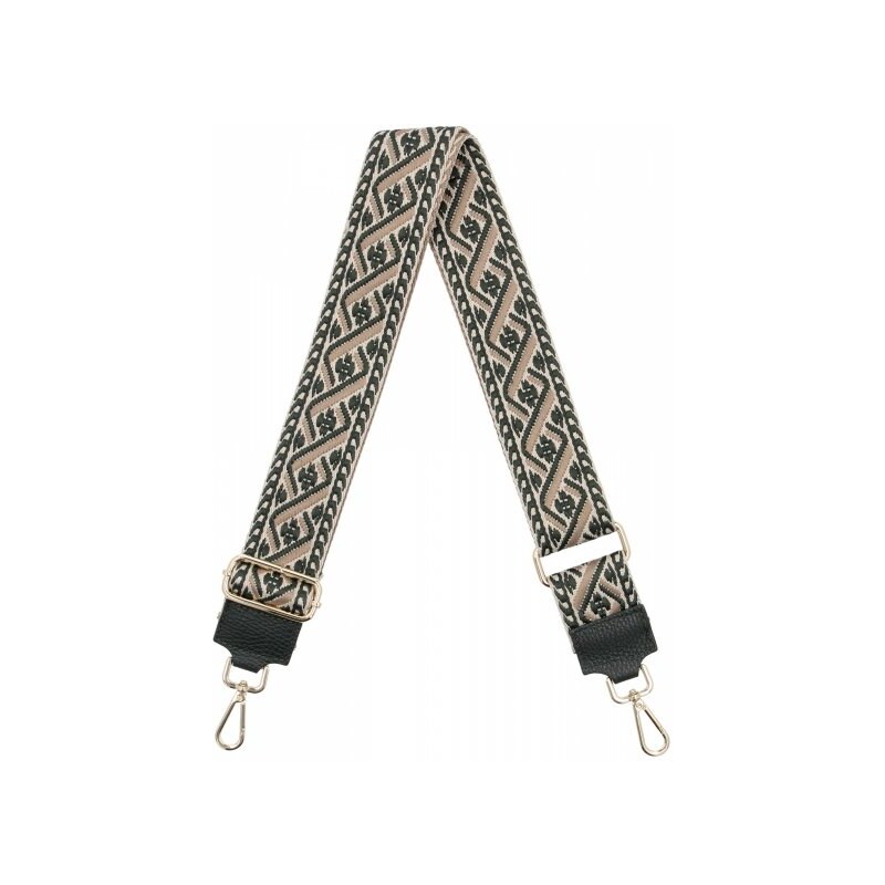 Hernan Módny pásik na tašku P011 fľašková zelená/bežová 66076565