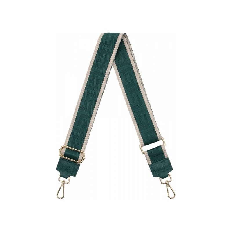 Hernan Módny pásik na tašku Geometric PA005 fľašková zelená/bežová 66076579