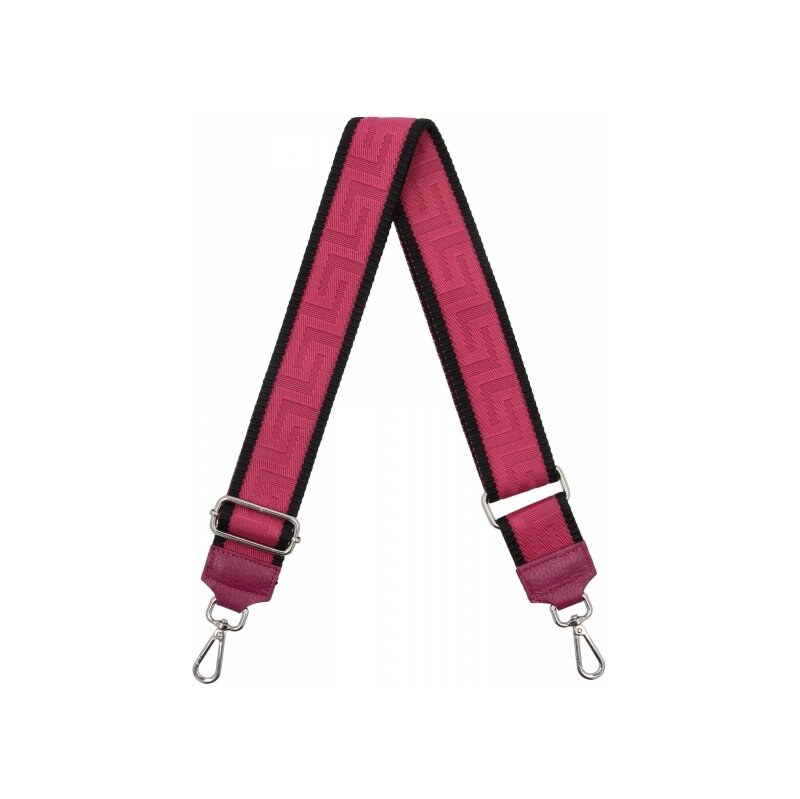 Hernan Módny pásik na tašku Geometric PA005 fuchsiový/čierny 66076581