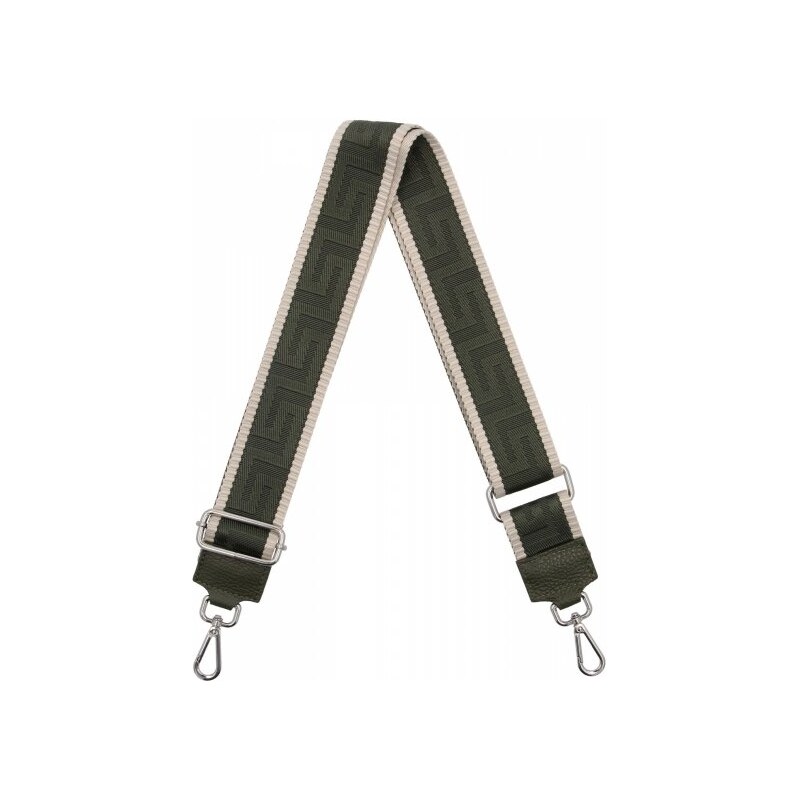 Hernan Módny opasok na tašku Geometric PA005 Zelený/Bežový 66076575