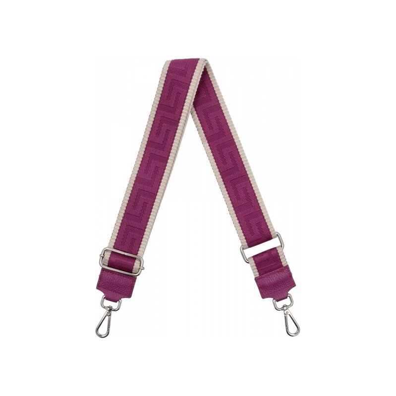 Hernan Módny pásik na tašku Geometric PA005 fuchsiový/bežový 66076576