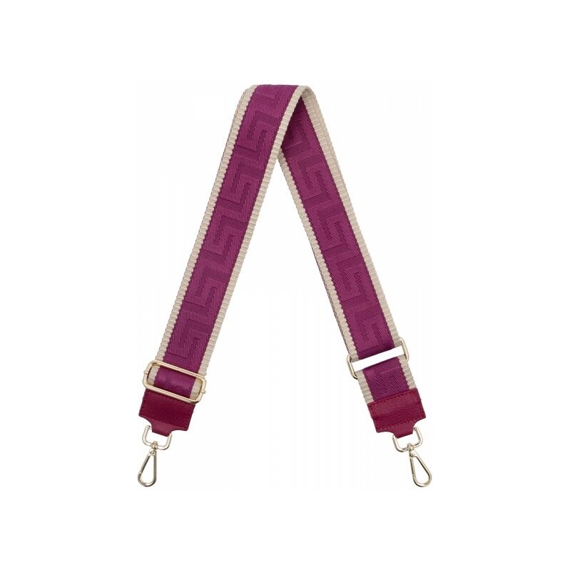 Hernan Módny pásik na tašku Geometric PA005 fuchsiový/bežový 66076577