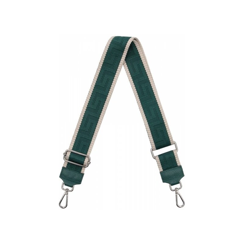 Hernan Módny pásik na tašku Geometric PA005 fľašková zelená/bežová 66076578