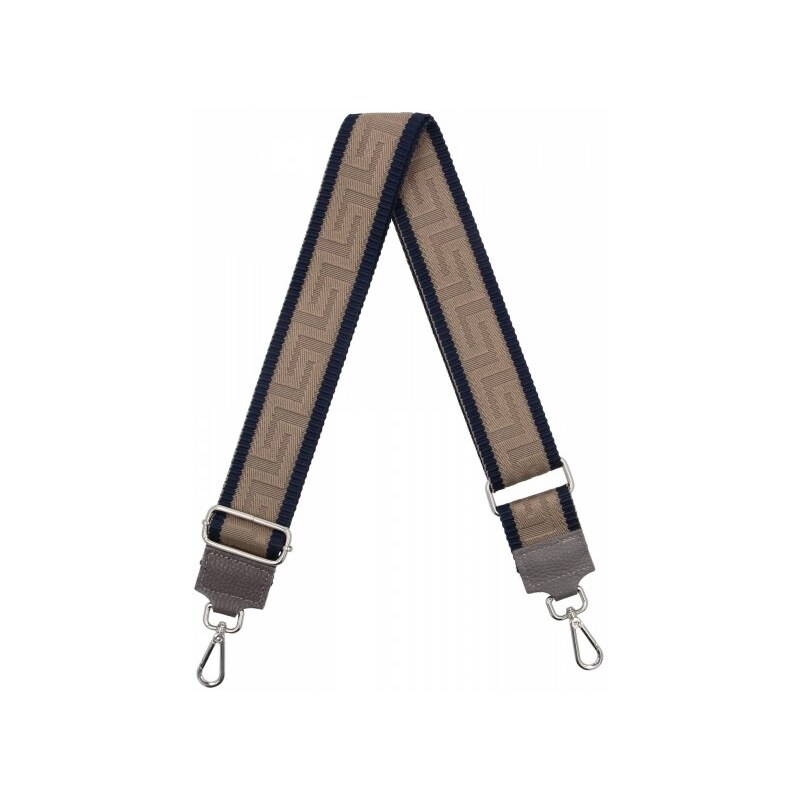 Hernan Módny pásik na tašku Geometric PA005 tmavo béžový/modrý 66076590