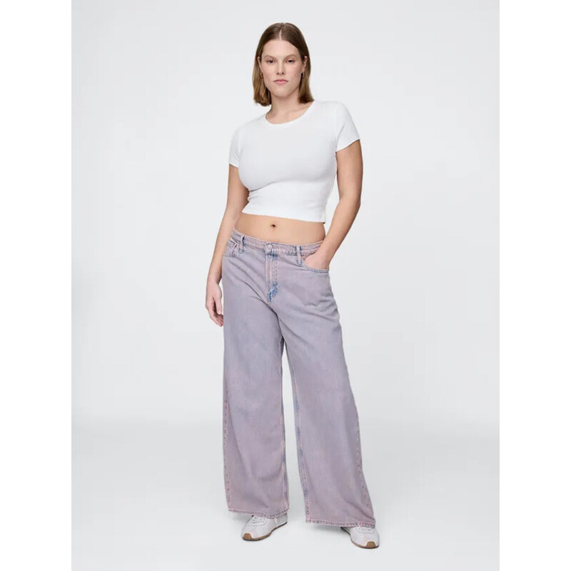 Džínsy pre ženy GAP Baggy Rose Mist Pink 734241-00 66078011