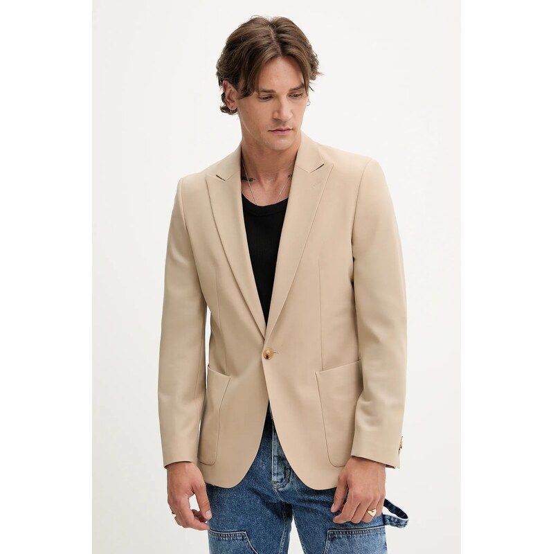 Vlnené sako HUGO Arti253F1X 63854647