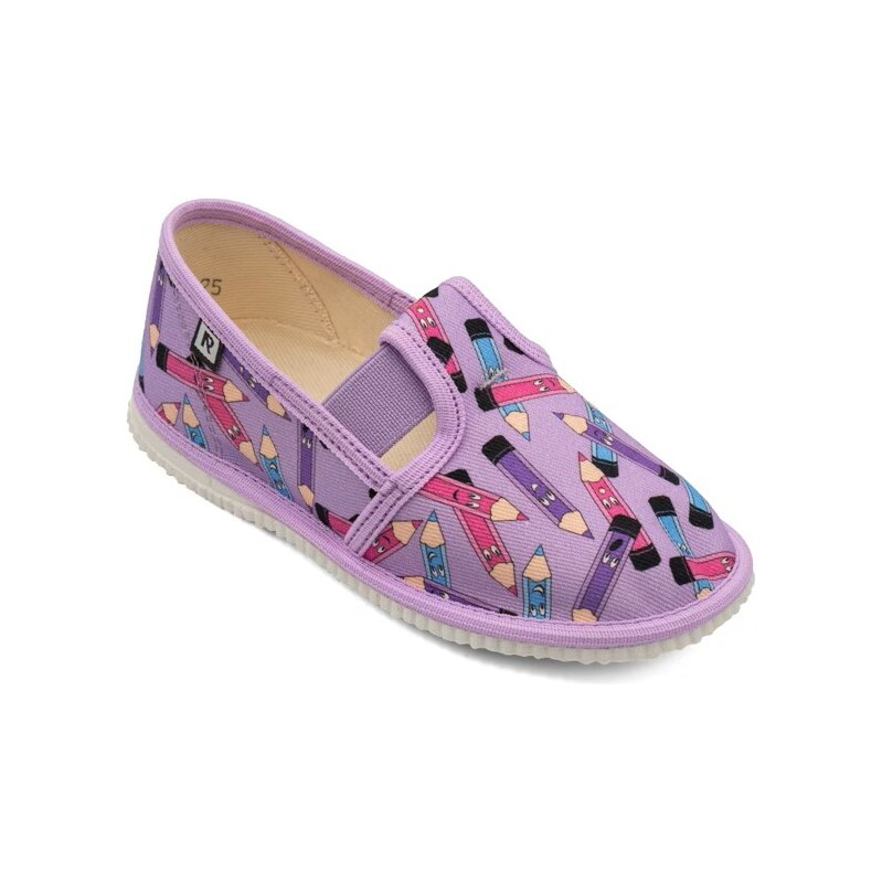 Papučky RAK fialové ceruzky 66077176