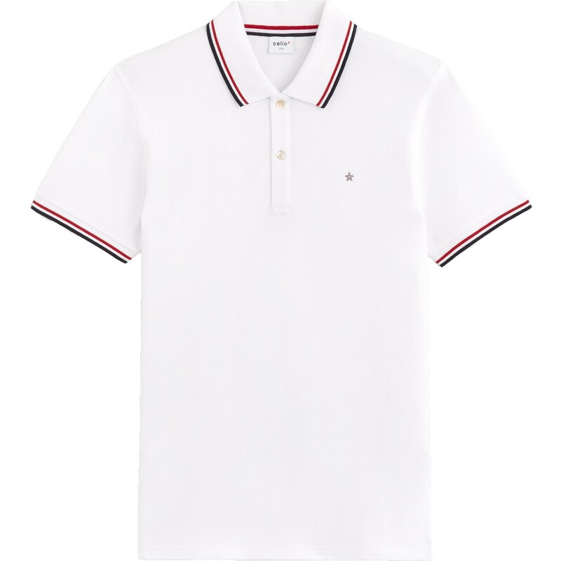 Biela pánska polokošeľa Celio Necetwo 50500766