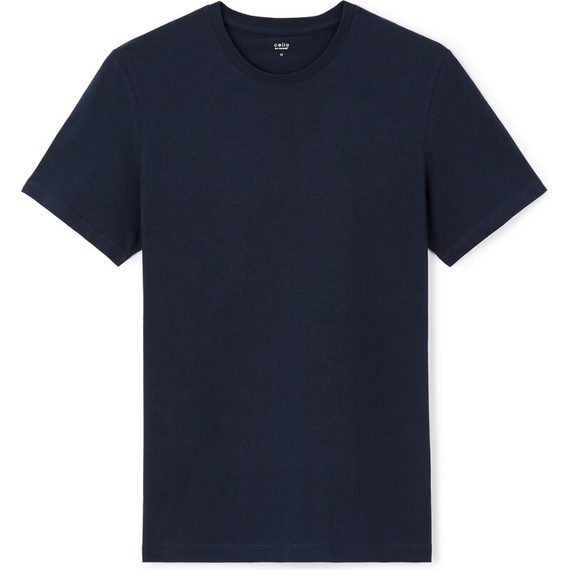 Tmavomodré basic tričko Celio Tebase 50502921